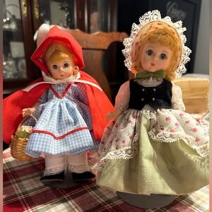 Madame Alexander Vintage Storyland 8” Dolls Red Riding Hood Bo Peep